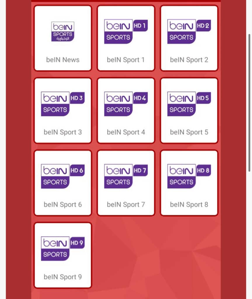 قنوات تطبيق ياسين تي في