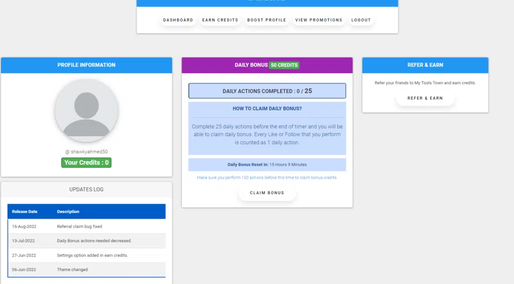 شرح موقع My tools town لزيادة متابعين ولايكات انستقرام مجانا 3 استخدام موقع My tools town