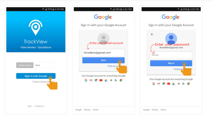 التسجيل في TrackView برنامج مراقبة الهاتف عن بعد مجانا