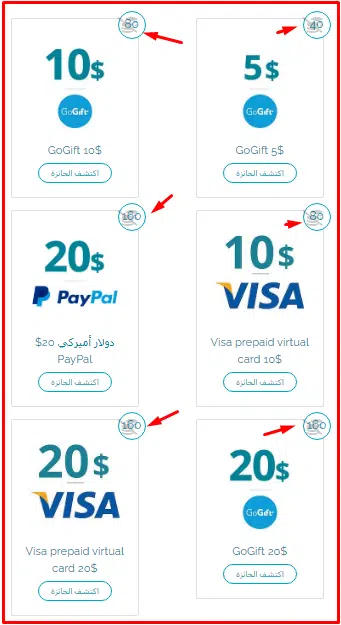 الربح من استطلاعات الرأي والسحب فودافون كاش 270 دولار 6 سحب الارباح من الموقع