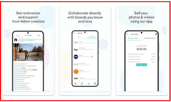تطبيق Foap لربح المال