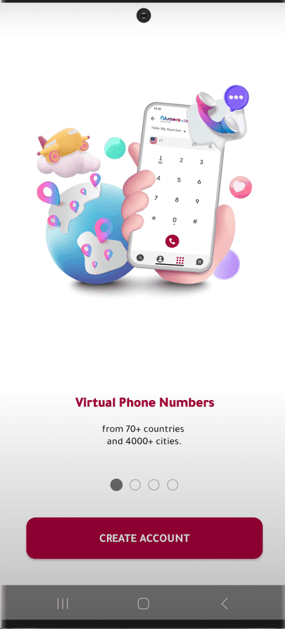 برنامج ارقام امريكية مع الكود مجانا للواتس "10 ارقام يوميا" 1 برنامج ارقام امريكية مع الكود مجانا للواتس