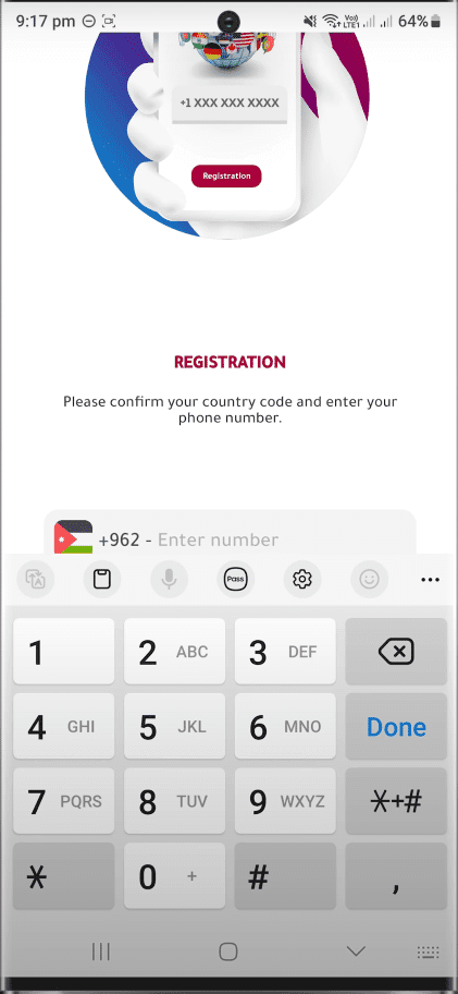برنامج ارقام امريكية مع الكود مجانا للواتس "10 ارقام يوميا" 2 انشاء الحساب