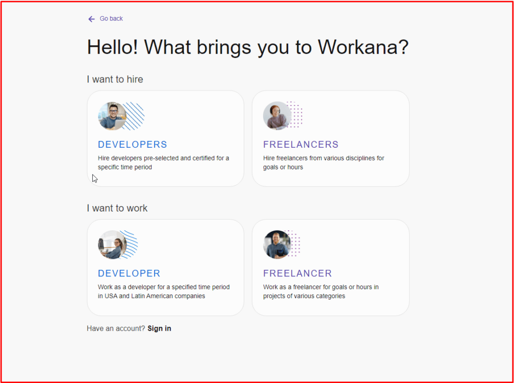 إنشاء حساب: