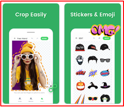صور من داخل تطبيق Sticker Maker