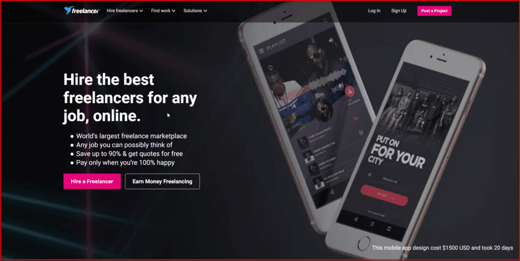 موقع Freelancer: