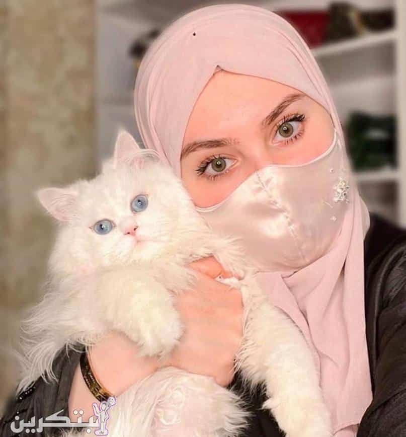 رمزيات بنات انستا محجبات بنت شايلة قطة