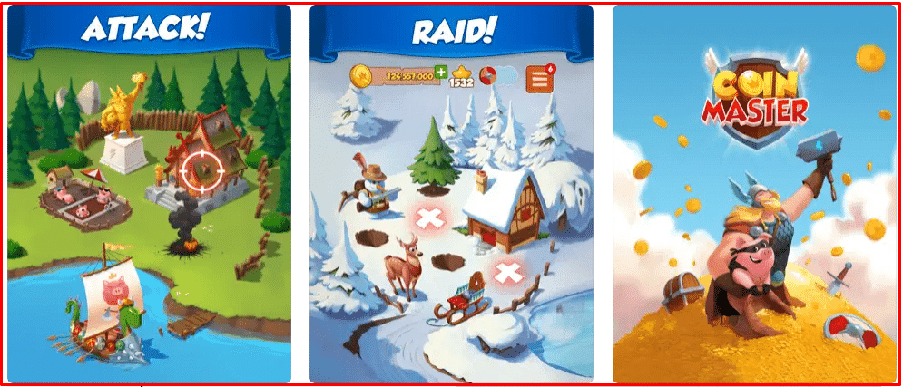 تنزيل لعبة coin master اخر اصدار للاندرويد الايفون 1 صوورة من داخل لعبة كوين ماستر