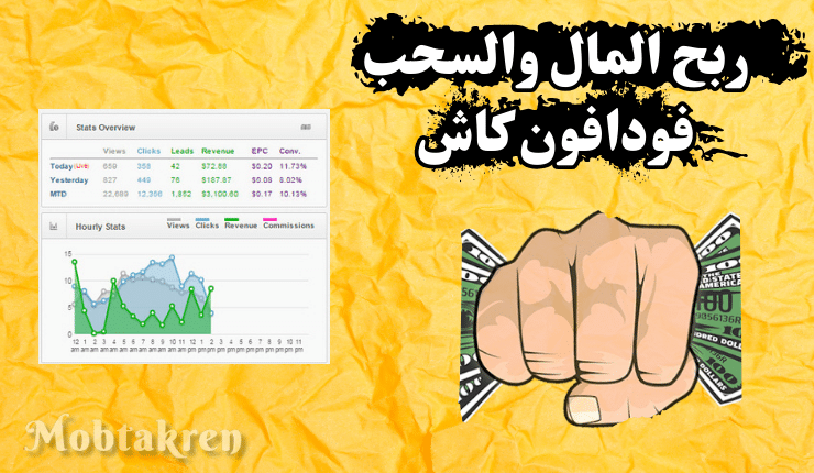 الربح من الانترنت والسحب من فودافون كاش 3890 جنيه اسبوعياً!