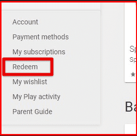 احتيار طريقة دفع في جوجل بلاي