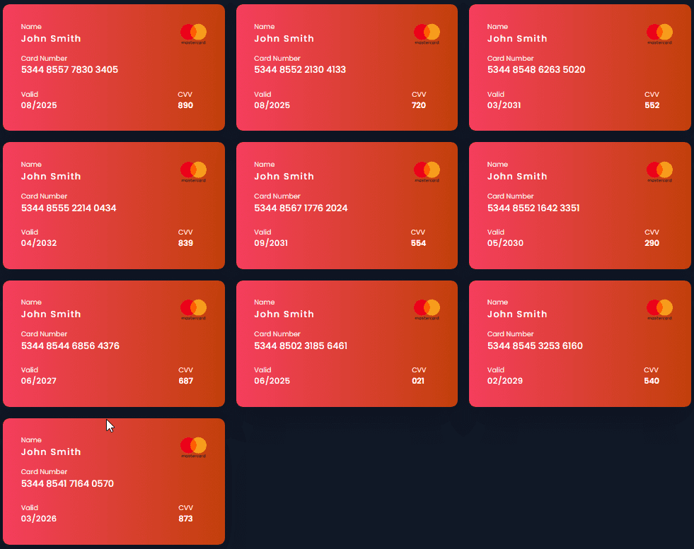 أرقام بطاقات ائتمان حقيقية فيزا وماستر كارد شغالة 100% 2 Screenshot 2 1